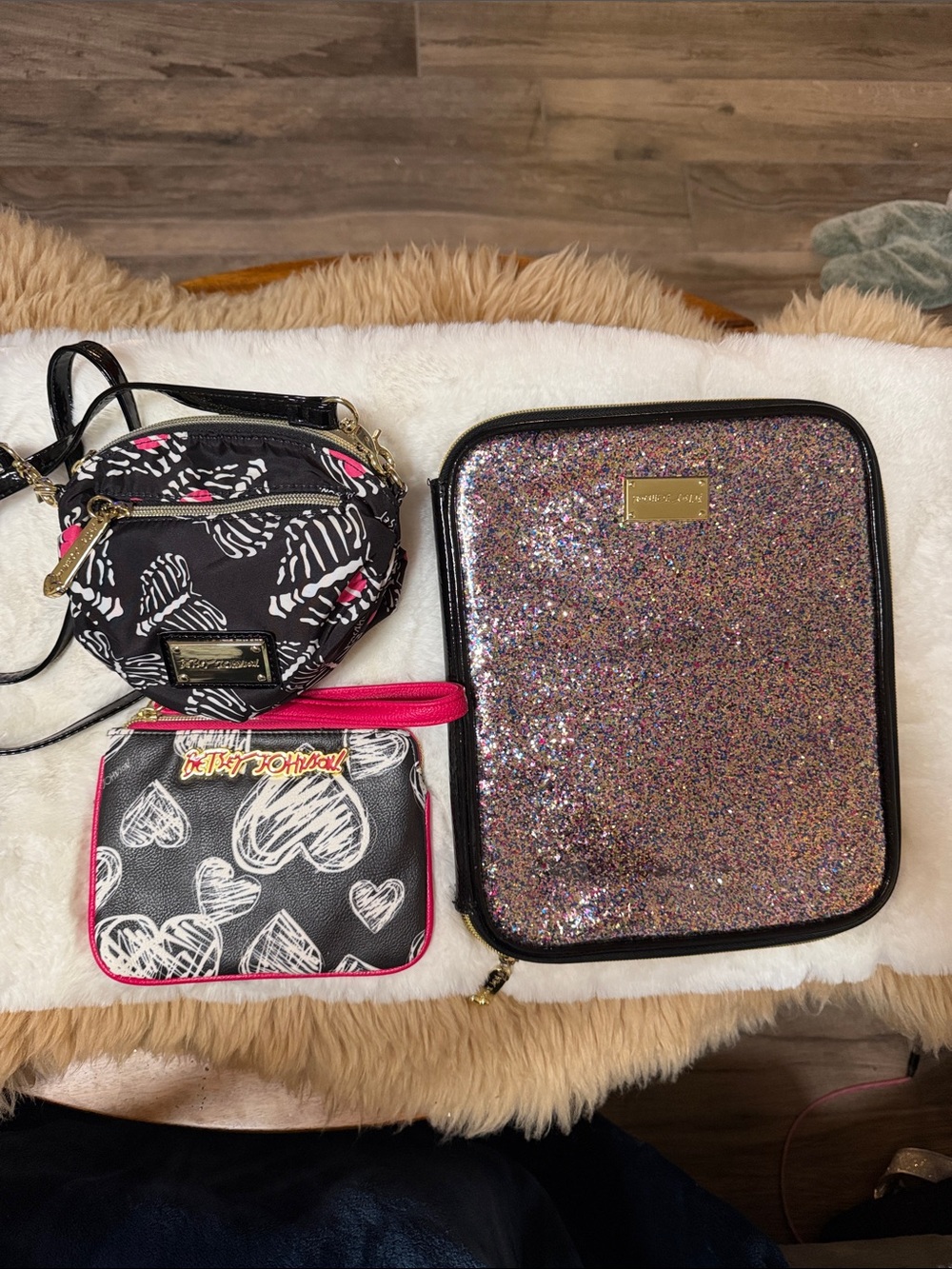 Betsy Johnson Lot, Tablet Holder, Purse, Wristlet